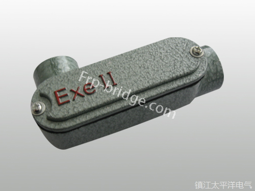 防爆左彎通穿(chuān)線盒